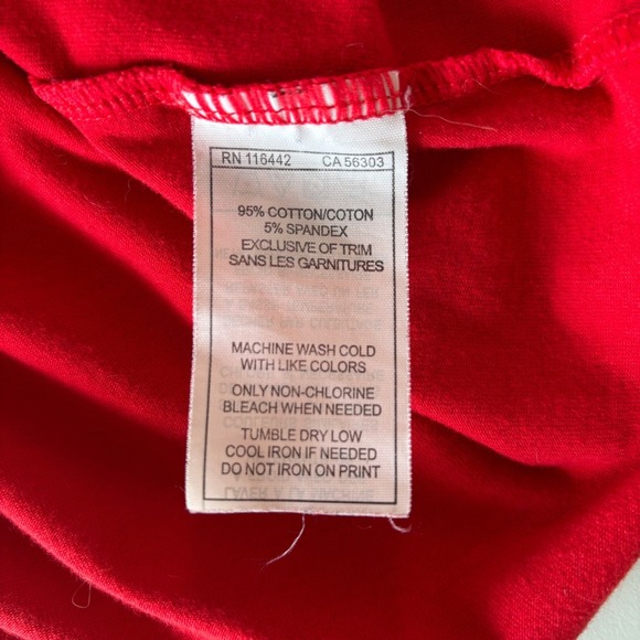 Empyre Women's Large Top Cropped Yin Yang Black Lace Trim 90s Punk Red Coachella - Picture 7 of 8